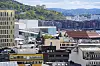 Byutsikt over Operagata med Operahuset i Oslo, Sørenga og bygninger i havneområdet.